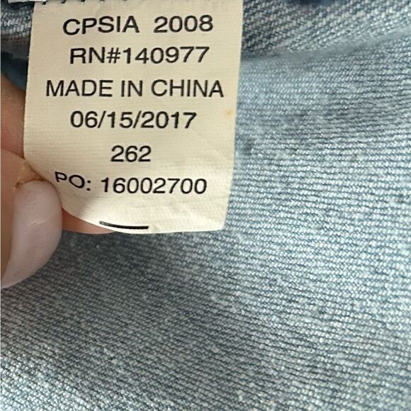 Hudson Jeans Girls’s Light Wash Denim Jacket Size XL - Picture 10 of 11